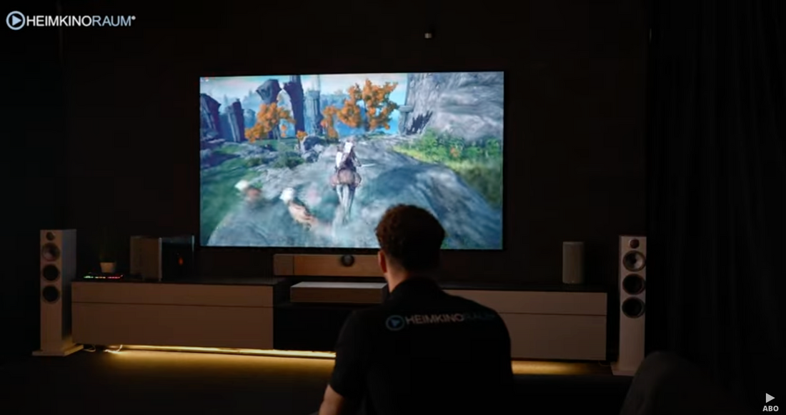 Endlich! 110 Zoll Elite Screens STARBRIGHT CLR Beamer-Leinwand