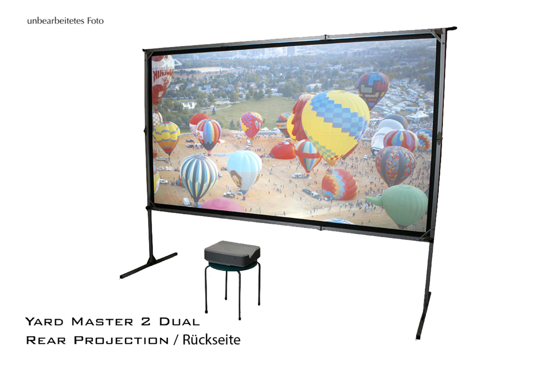YARD MASTER 2 - MOBILE RAHMEN LEINWAND FÜR DEN INNEN-& AUßENBEREICH<br>