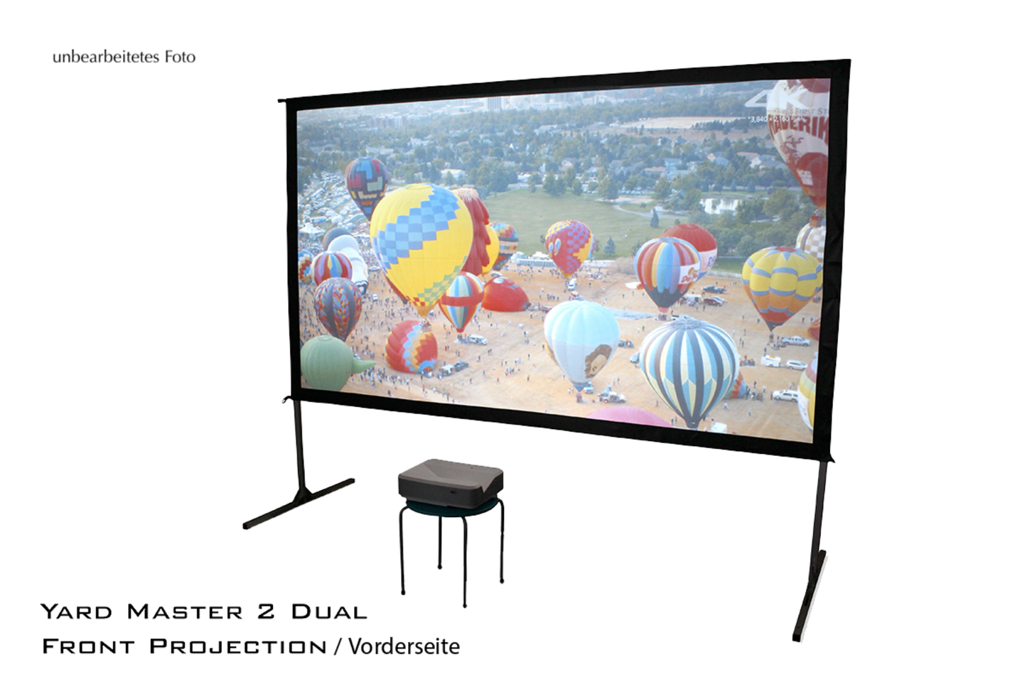 YARD MASTER 2 - MOBILE RAHMEN LEINWAND FÜR DEN INNEN-& AUßENBEREICH<br>