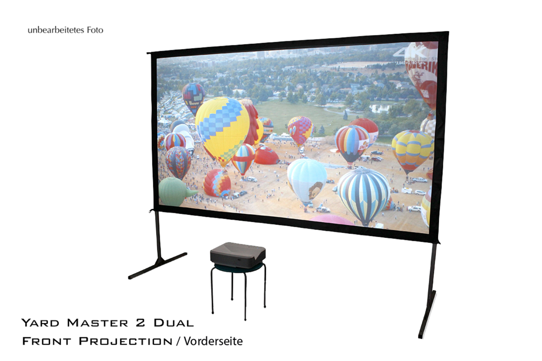 YARD MASTER 2 - MOBILE RAHMEN LEINWAND FÜR DEN INNEN-& AUßENBEREICH<br>