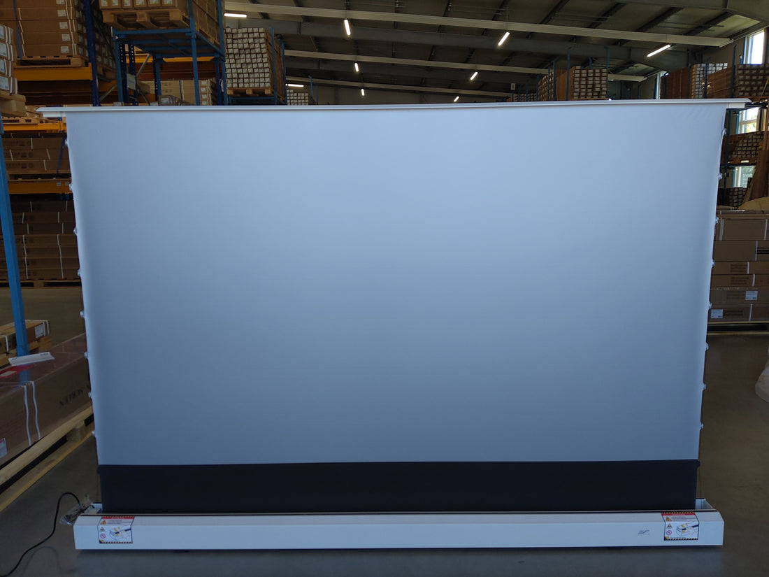 Gebraucht - Neuwertig// KESTREL TAB-TENSION FLOOR-UP With Cinegrey 4D Screens / CineGrey 4D (ALR) / Weiß / 102" ( 16:9 / 226x127 cm) // B-FTE102XH2-C4D--24AH02731/ Zustand Originalverpackung fehlt.