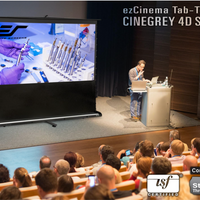 EZ CINEMA PLUS TAB-TENSION - MOBILE LEINWÄNDE  - TELESKOPSYSTEM