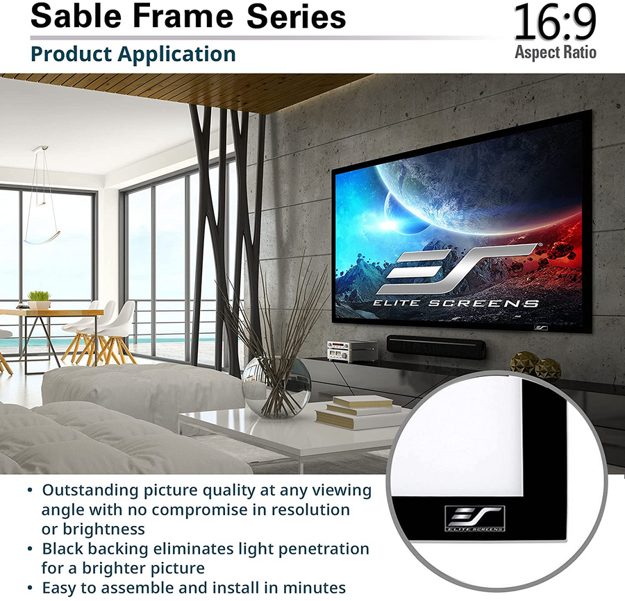 SABLE FRAME - Rahmen Beamer-Leinwand